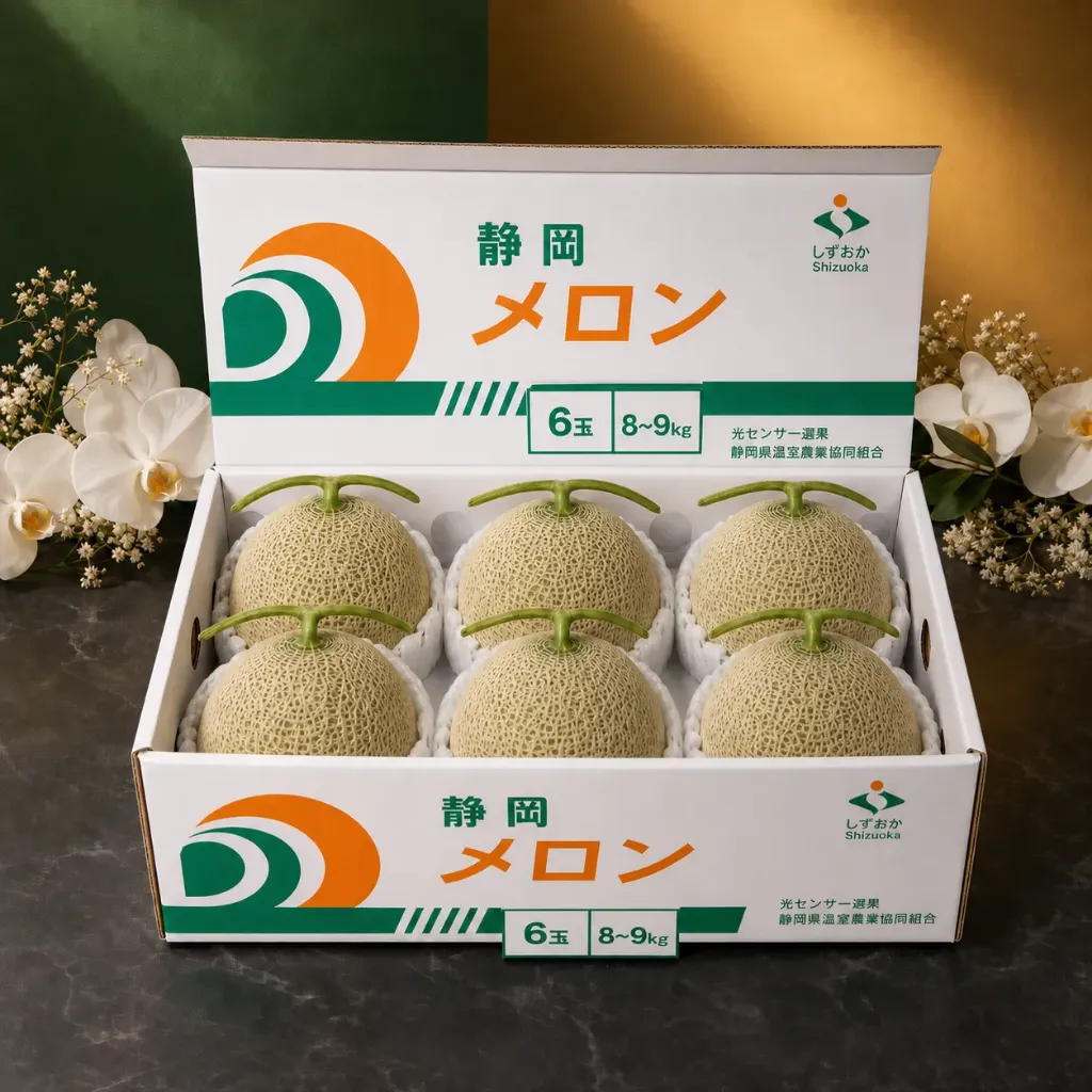 Shizuoka Crown Melon 8-9KG 5/6 pcs