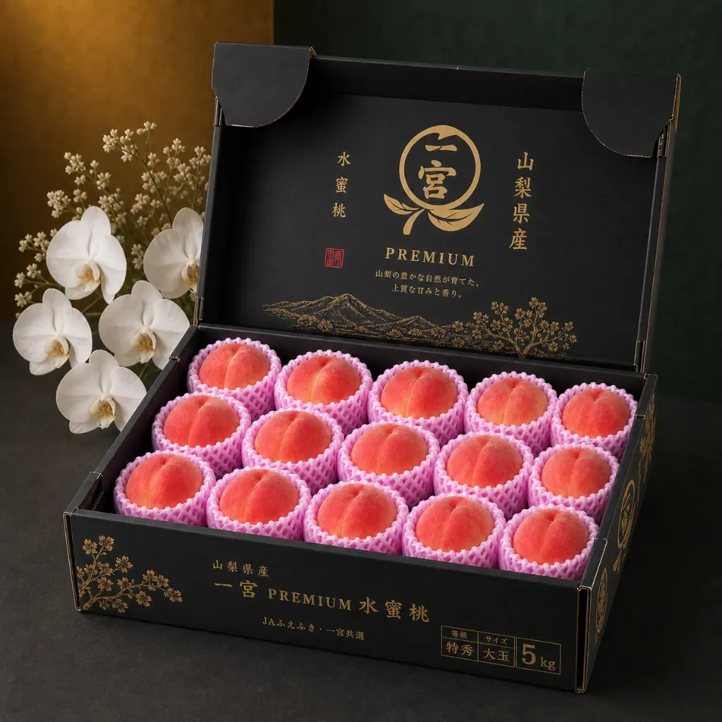 山梨黑一宮PREMIUM水蜜桃 5KG 13/15玉