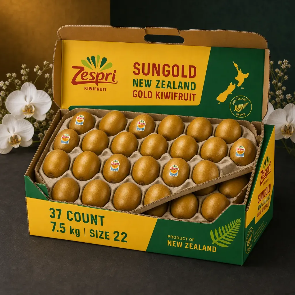 New Zealand SunGold Kiwi 7.5KG 37 pcs (22 pack)